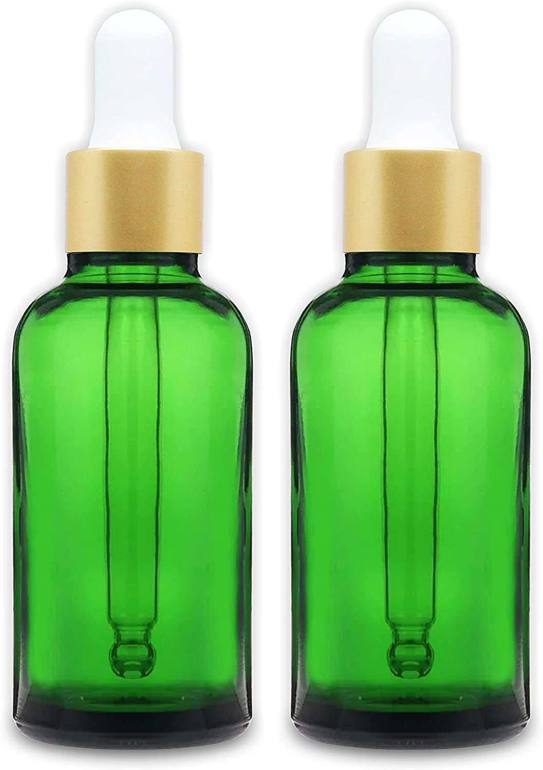 Salvia Cosmetic Jar,Cosmetic Jar 2 Bottle 30ml Amber Green Color Bottles 30ml